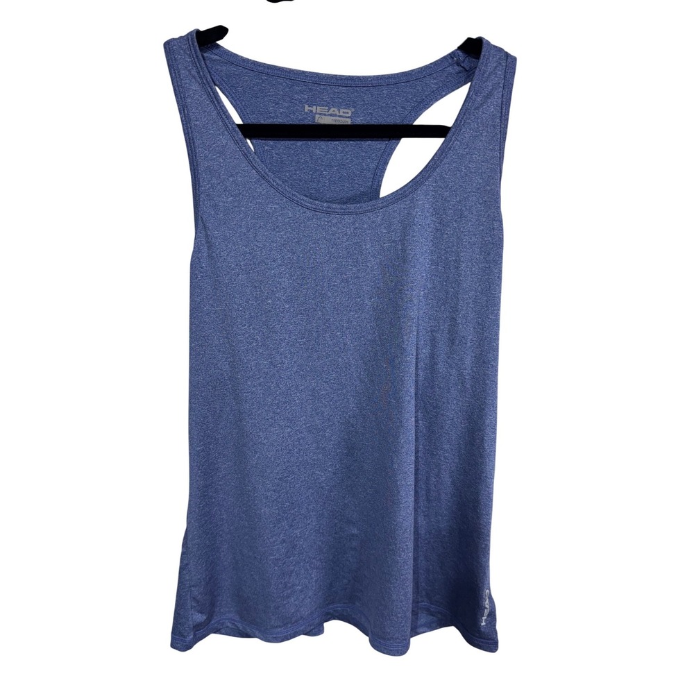 HEAD Medium Blue Tank Top Women's Racerback Athletic Yoga‎
